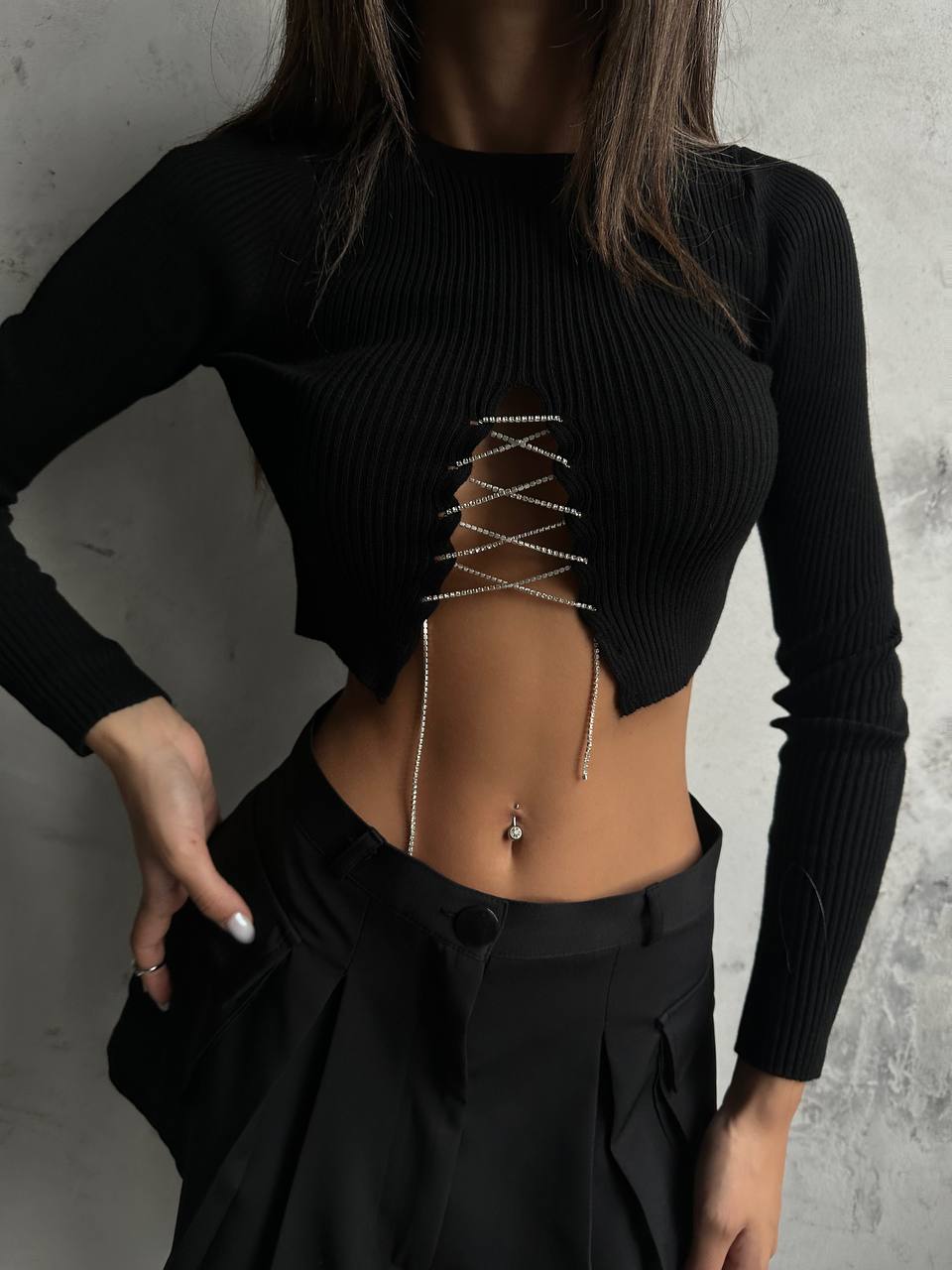 Top Leila čierny